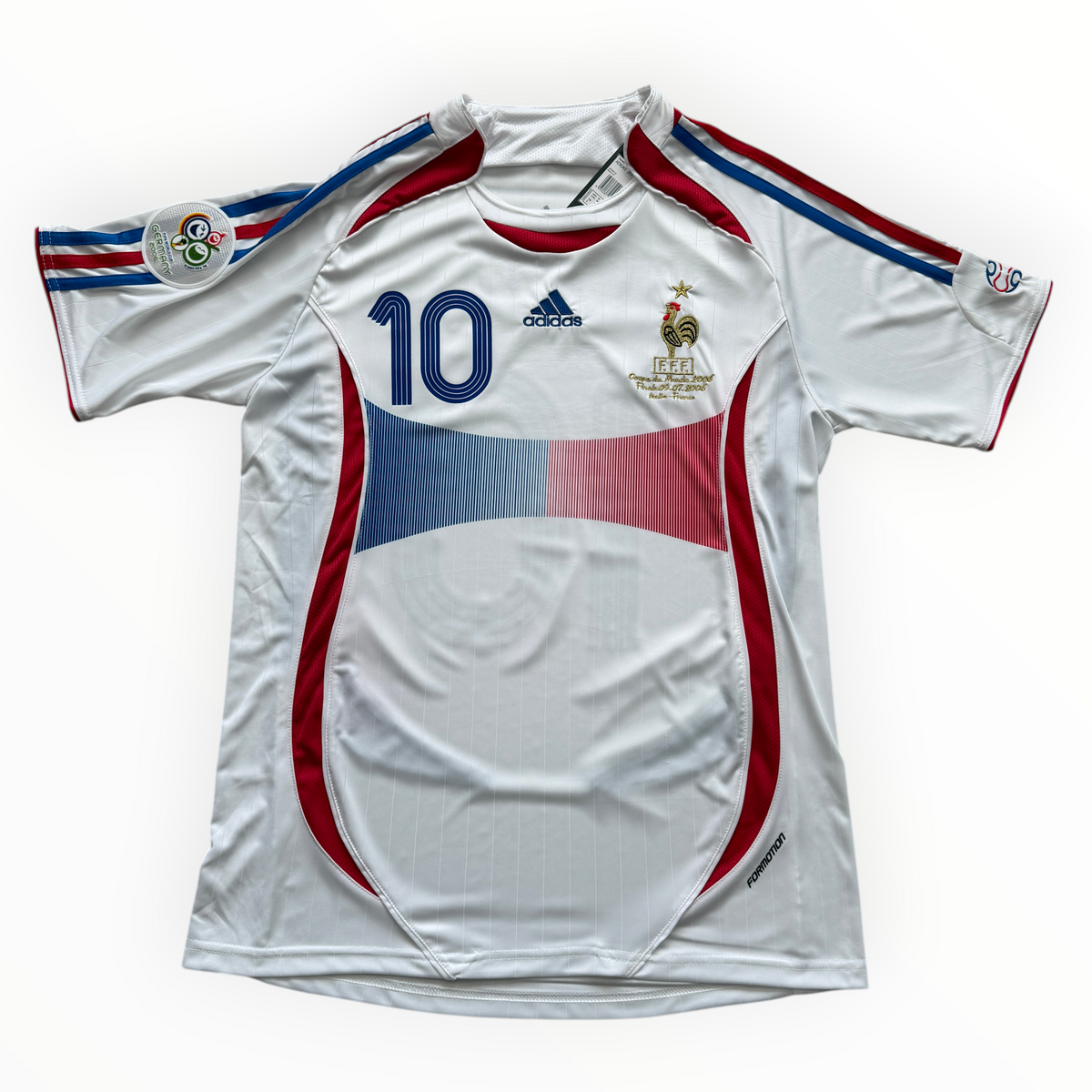 2006 Adidas France World Cup Zinedine Zidane MENS Jersey Shirt