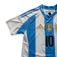 Load image into Gallery viewer, Argentina Lionel Messi 10 Adidas FIFA 3 Star World Cup Star 2024 Copa Gold Edition Jersey MENS