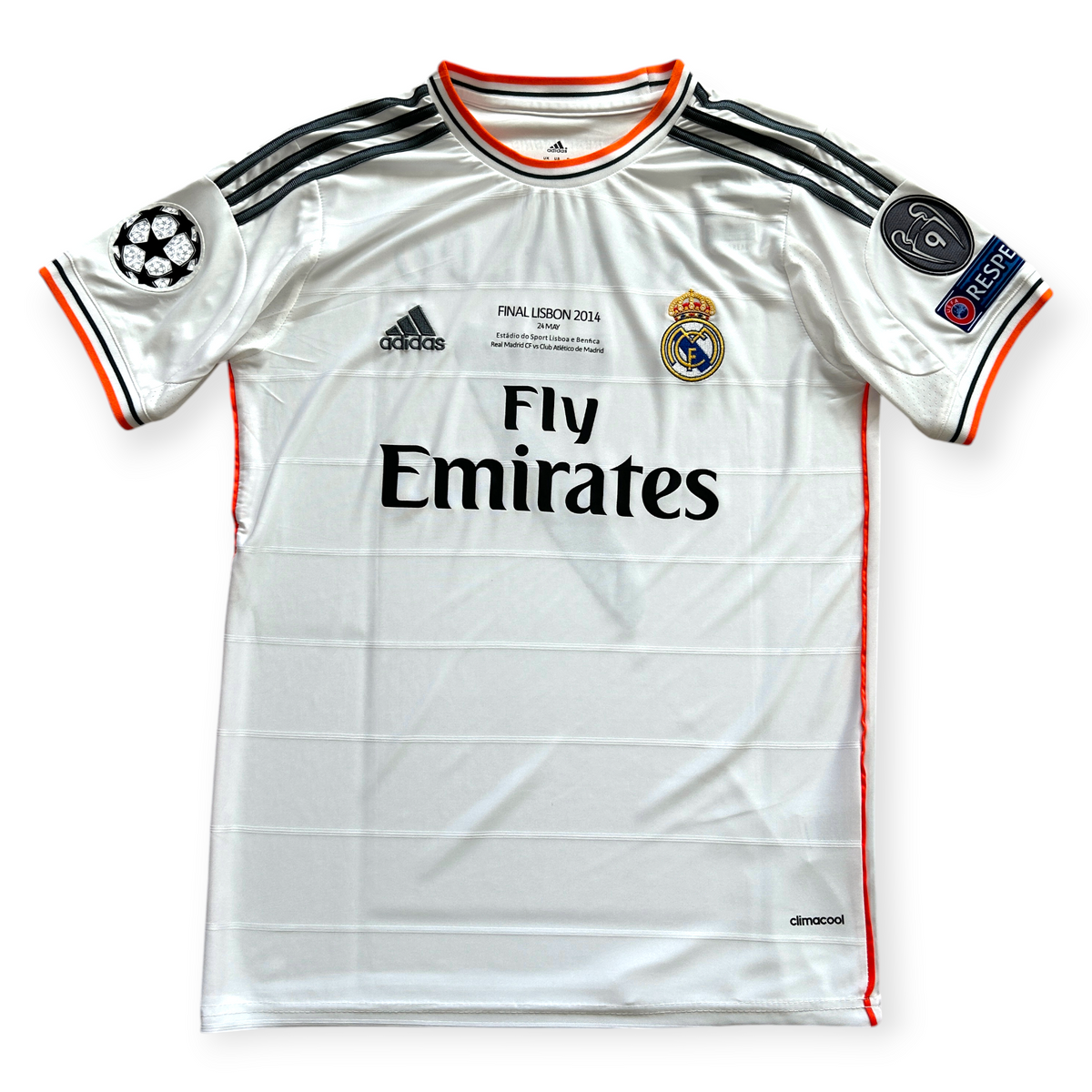 Cristiano Ronaldo 2013-14 Real Madrid Adidas White Final Lisbon 9 Cristiano Ronaldo 2013-14 Real Madrid Adidas White Final Lisbon 9