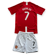 Load image into Gallery viewer, Cristiano Ronaldo #7 Manchester United Nike 2007-08 Home Jersey - Kids Moscow UCL Edition