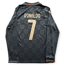 Load image into Gallery viewer, Cristiano Ronaldo #7 Portugal "Pantera Negra" Eusébio Tribute Special Edition Long Sleeve Jersey