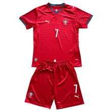 Load image into Gallery viewer, Cristiano Ronaldo #7 Portugal Puma 2026 World Cup Home Jersey - "Ocean Energy" Youth/Kids Edition
