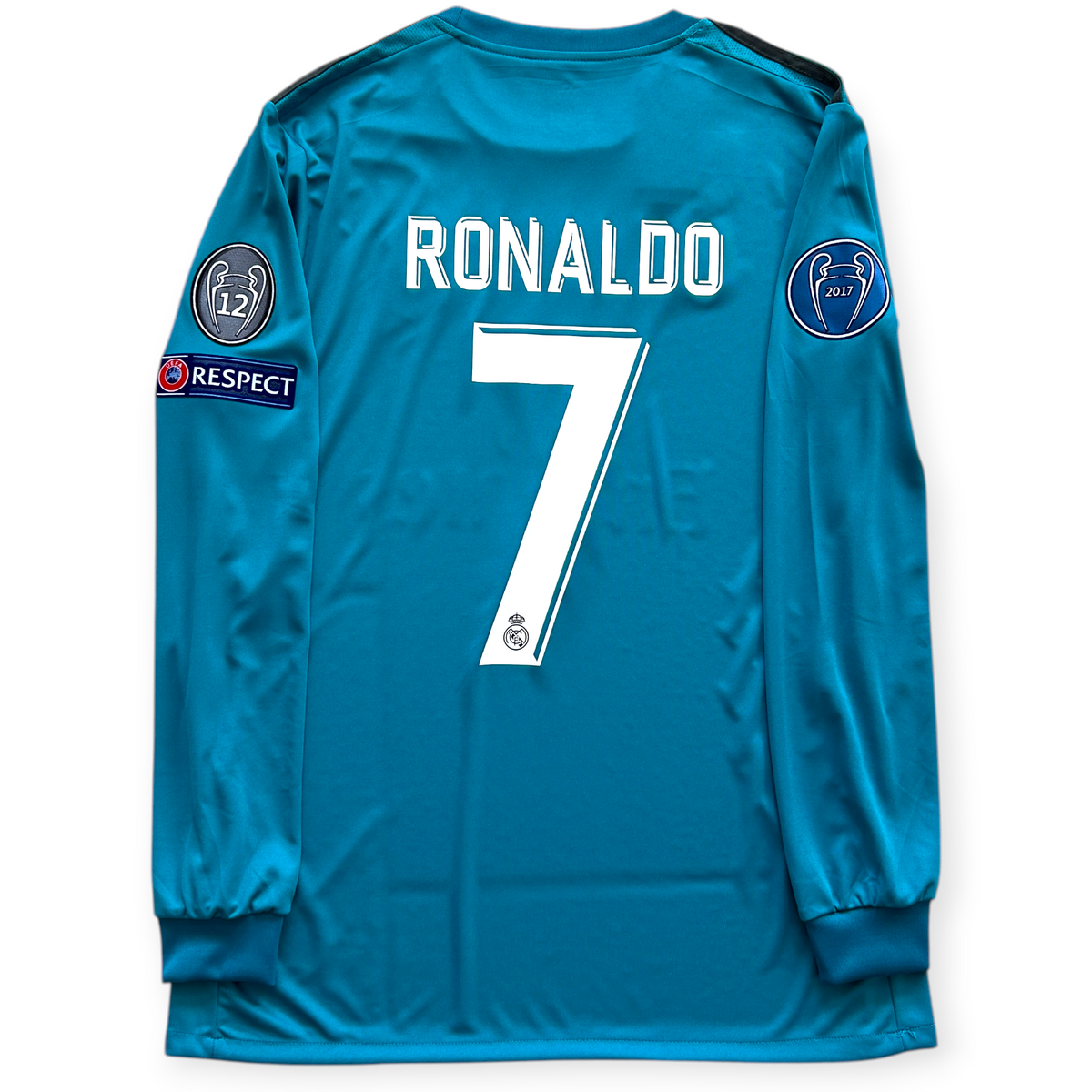 Cristiano Ronaldo #7 Real Madrid Adidas 2017-18 Away Jersey - Long