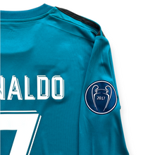 Load image into Gallery viewer, Cristiano Ronaldo #7 Real Madrid Adidas 2017-18 Away Jersey - Long Sleeve "Decimotercera" UCL Edition