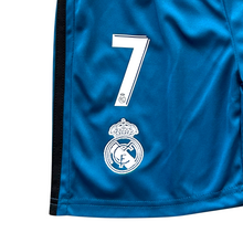 Load image into Gallery viewer, Cristiano Ronaldo #7 Real Madrid Adidas 2017-18 Away Jersey - Long Sleeve Youth Kid "Decimotercera" UCL Edition