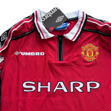 Load image into Gallery viewer, David Beckham #7 Manchester United 1999-2000 Home Long Sleeve Retro Jersey