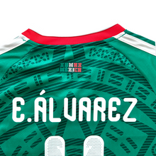 Load image into Gallery viewer, E. ÁLVAREZ #4 Mexico Adidas2026 Aztec Sun Stone Green World Cup Jersey