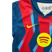 Load image into Gallery viewer, FC Barcelona 2025-26 Fourth "Senyera" Kids Kit - La Liga Special Edition - Jersey & Shorts Set