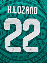 Load image into Gallery viewer, H. LOZANO #22 Mexico 2026 Adidas Aztec Sun Stone Green Jersey World Cup