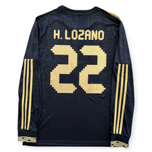 Load image into Gallery viewer, H. LOZANO #22 Mexico "Mexico de Oro" Black & Gold Jersey - Adidas Originals Special Edition Long Sleeve