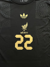 Load image into Gallery viewer, H. LOZANO #22 Mexico "Mexico de Oro" Black & Gold Jersey - Adidas Originals Special Edition Long Sleeve