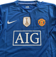 Load image into Gallery viewer, Manchester United Blue Nike Vintage Cristiano Ronaldo 2008/2009 UCL Final Long Sleeve Soccer Jersey UEFA Champions League Ballstar