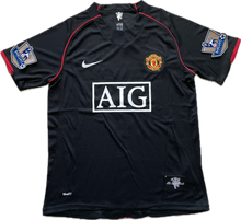 Load image into Gallery viewer, Manchester United 2007/2008 Cristiano Ronaldo Soccer Jersey Away Champions League MENS Black