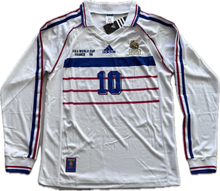 Load image into Gallery viewer, Zinedine Zidane #10 France Retro Away Jersey - 1998 World Cup Final Edition - Long Sleeve - Adidas Men’s