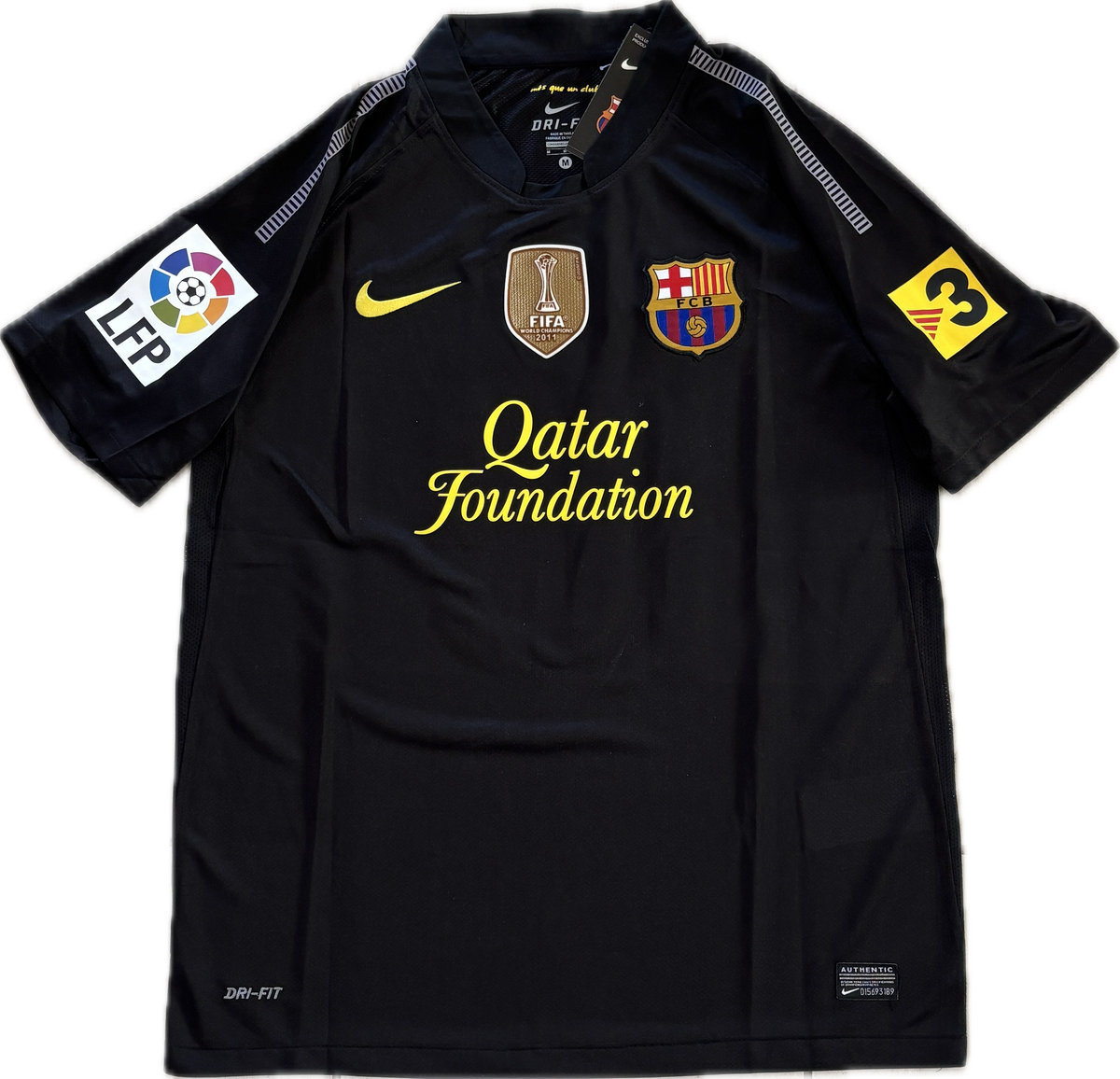 Lionel Messi #10 FC Barcelona Nike 2011-12 Away Jersey Black World