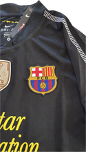 Load image into Gallery viewer, Lionel Messi #10 FC Barcelona Nike 2011-12 Away Jersey Black World Champions Patch LFP