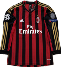 Load image into Gallery viewer, Kaká #22 AC Milan 2013-14 Champions League Home Jersey - Adidas Long Sleeve