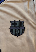 Load image into Gallery viewer, "FC Barcelona x Kobe Mamba Jersey Flat Lay - Lamine Yamal #10 Nike Special Edition with Authentic Beige Design, Official Logos, and Premium Construction" Barcelona Crest