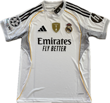 Load image into Gallery viewer, Real Madrid Mbappé Bellingham 2025-26 Adidas Home Jersey with Intercontinental & 15x Front view