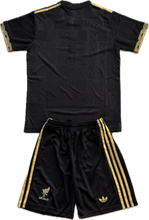 Load image into Gallery viewer, Mexico 2025 "Mexico de Oro" Black & Gold Jersey - Adidas Originals Special Edition Kids Youth Jersey+Shorts