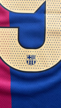 Load image into Gallery viewer, Lamine Yamal #19 FC Barcelona x Travis Scott Cactus Jack Men’s Soccer Jersey Closeup logo