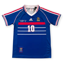 Load image into Gallery viewer, Zinedine Zidane #10 France 1998 World Cup Retro Kids Jersey & Shorts Set
