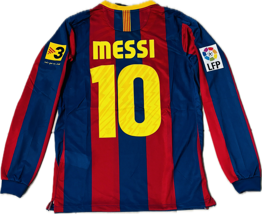 Messi 10 FC Barcelona 2011 Final London Champions League Football Soccer Jersey Champions League