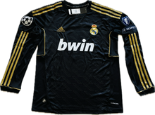 Load image into Gallery viewer, Cristiano Ronaldo 2011-12 Real Madrid Adidas Away Black long sleeve UCL champions league jersey