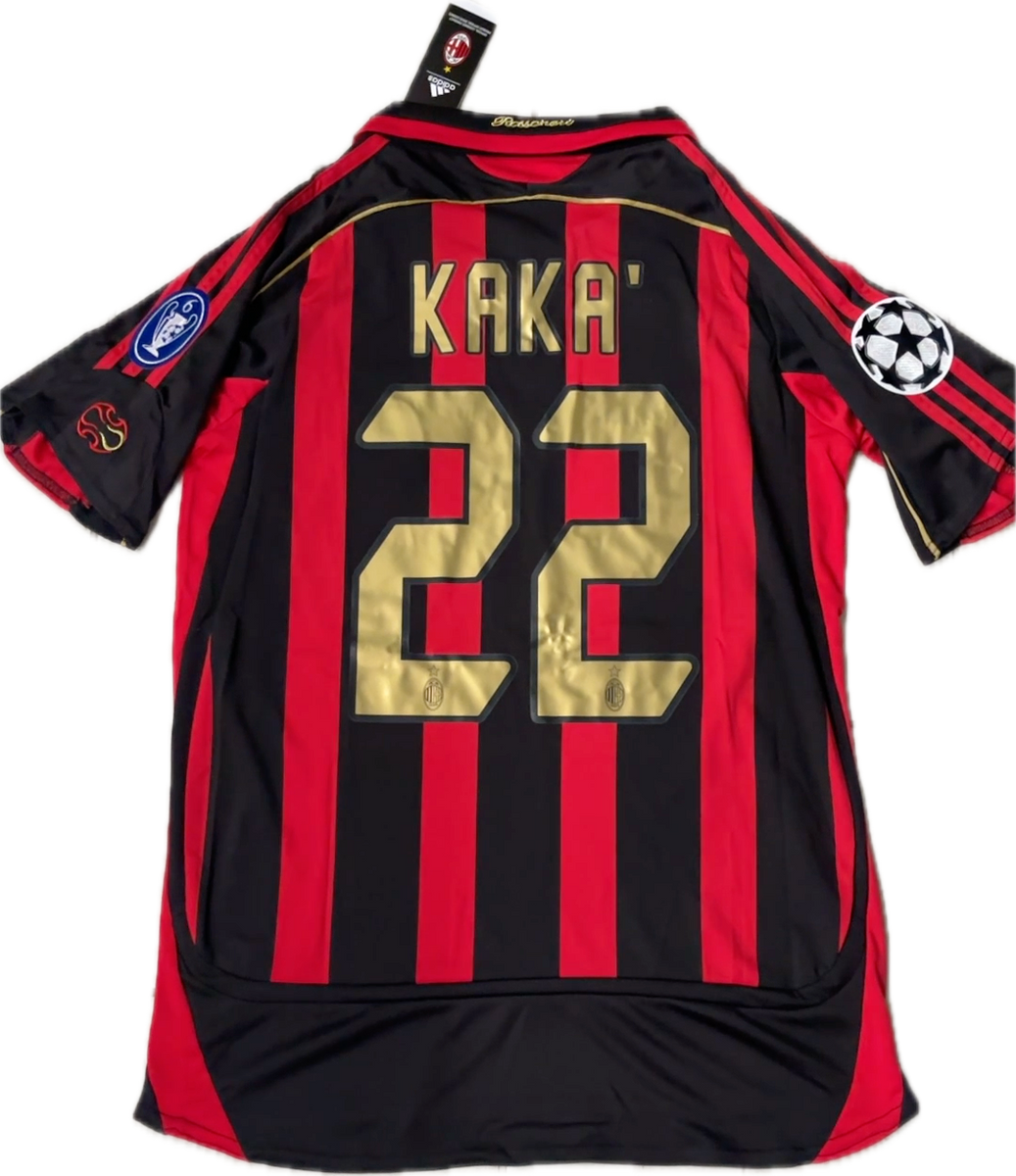 Kaka Jersey AC Milan 06-07 Retro Football Soccer Jersey Football Champ –  Football Patch King