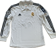 Load image into Gallery viewer, Real Madrid 2002-03 Retro Home Long Sleeve Jersey Zinedine Zidane #5 UCL Final Edition Adidas MENS
