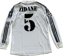 Load image into Gallery viewer, Real Madrid 2002-03 Retro Home Long Sleeve Jersey Zinedine Zidane #5 UCL Final Edition Adidas MENS