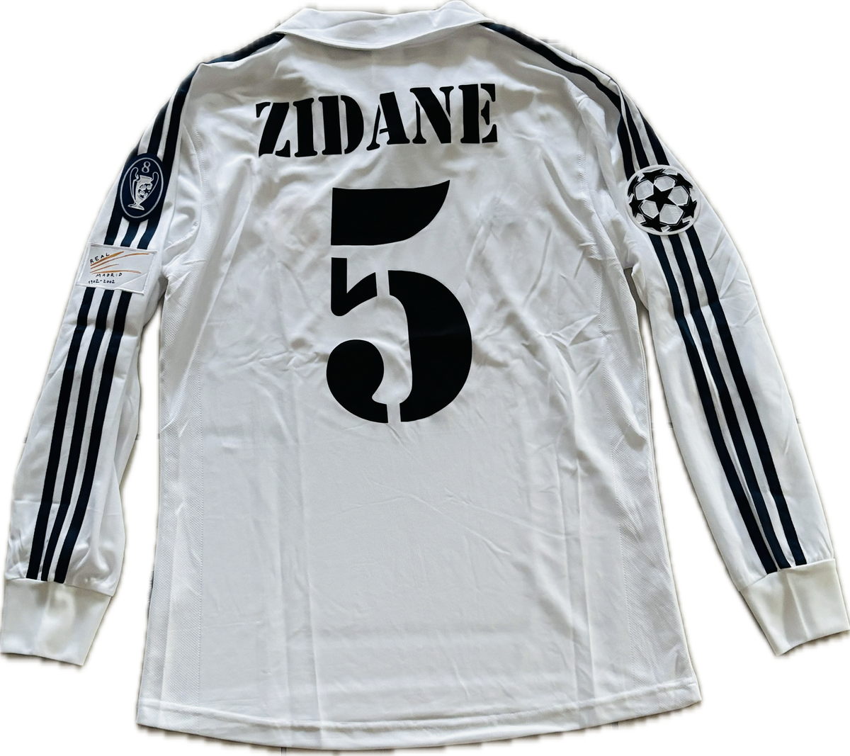 Zidane # 5 Real Madrid 2002-2003 Adidas Retro Classic UCL Long