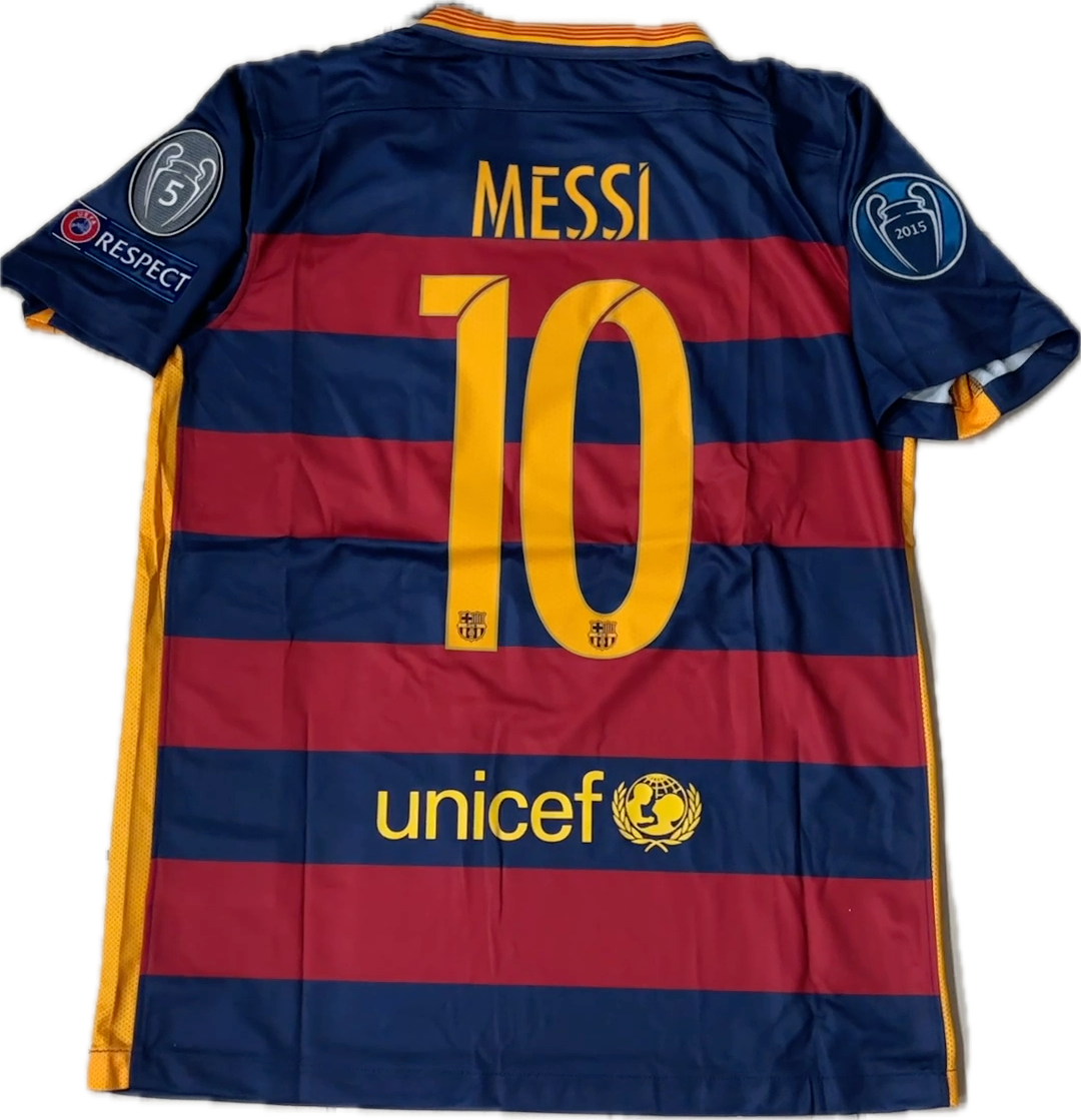 Messi 10 FC Barcelona 2015 Nike Final Champions League Football