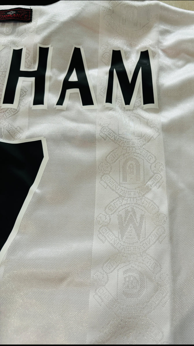 Manchester Beckham 1998/1999 7番 海外正規品 M 1998-00 Manchester United Home Shirt Beckham #7 - 9/10 - (M)