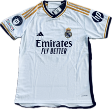 Load image into Gallery viewer, Jude Bellingham 5 Real Madrid 2023/24 Home Jersey 15 champions league White UCL champions league Soccer jersey
