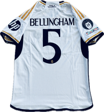 Load image into Gallery viewer, Jude Bellingham 5 Real Madrid 2023/24 Home Jersey 15 champions league White UCL champions league Soccer jersey