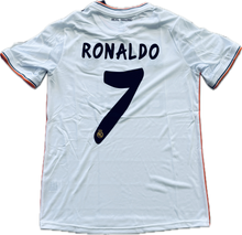 Load image into Gallery viewer, Cristiano Ronaldo 2013-14 Real Madrid Adidas White Final Lisbon 9 UCL champions league Soccer MENS