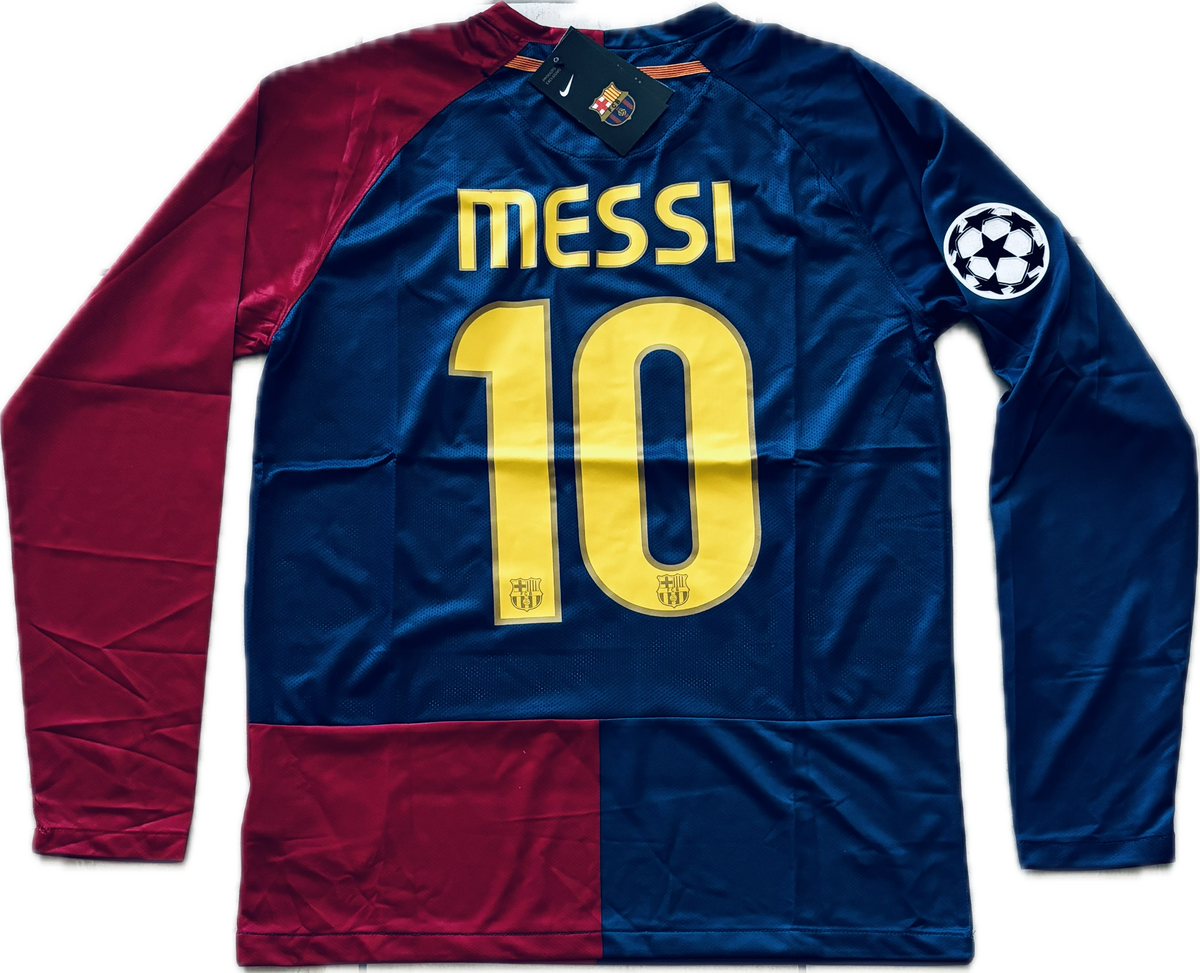 Messi 10 FC Barcelona 2009 Nike Final Roma Champions League Long Sleev Football Patch King