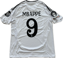 Load image into Gallery viewer, Kylian Mbappe 9 Real Madrid 2023/24 Home Jersey 15 champions league White UCL MENS champions league Soccer jersey