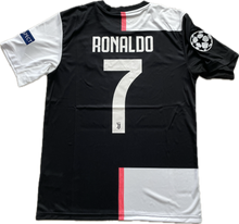 Load image into Gallery viewer, Juventus Cristiano Ronaldo 7 Soccer Jersey Adidas 2019 2020 Serie A Scudetto Champions League Black MENS
