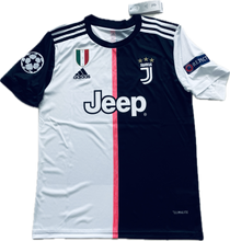 Load image into Gallery viewer, Juventus Cristiano Ronaldo 7 Soccer Jersey Adidas 2019 2020 Serie A Scudetto Champions League Black MENS