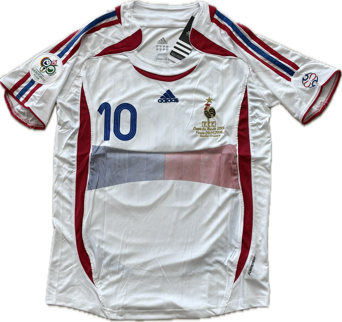 2006 Adidas France World Cup Zinedine Zidane MENS Jersey