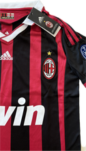 Load image into Gallery viewer, Ronaldinho 80 Jersey AC Milan Adidas 2008 2009 Retro Football Soccer Jersey Football Champions League Trophy Serie A Red Black UCL MENS