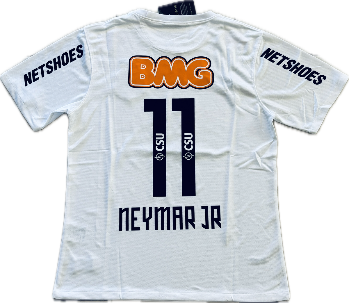 Neymar JR 11 Nike Santos FC Soccer Jersey Classic White Football Shirt Football Patch King