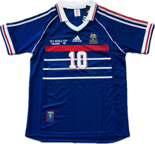 Load image into Gallery viewer, 1998 Adidas France World Cup Zinedine Zidane MENS Jersey Shirt Away Kit Vinatge Retro Brazil FFF
