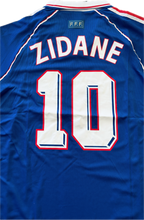Load image into Gallery viewer, 1998 Adidas France World Cup Zinedine Zidane MENS Jersey Shirt Away Kit Vinatge Retro Brazil FFF
