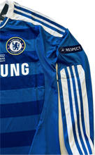 Load image into Gallery viewer, Detail shot of jersey collar and neckline showing Adidas Climacool technology branding