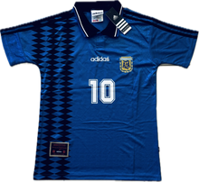 Load image into Gallery viewer, Diego Maradona #10 Argentina Adidas 1994 World Cup Away Jersey - Blue Vintage Retro Kit