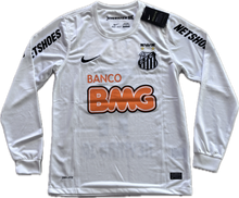Load image into Gallery viewer, Neymar JR 11  Nike Santos FC Soccer Jersey Classic White Football Shirt Long Sleeve MENS