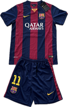 Load image into Gallery viewer, Neymar JR 11 FC Barcelona Nike 2015 Final London Champions League Football Soccer Jersey YOUTH Kids front view